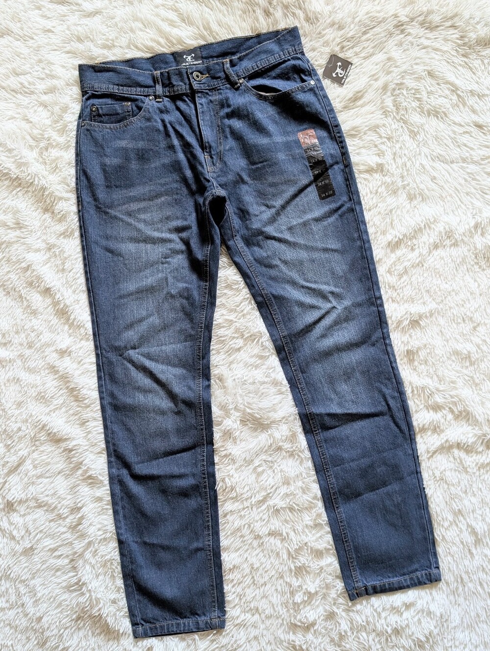 NWT True Timber 100% Cotton Slim Fit Durable Outdoor Blue Jeans 34 X 32